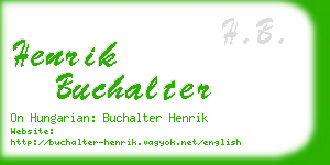 henrik buchalter business card